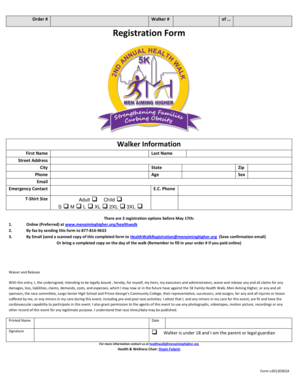 Registration Form Walker Information - www1 pgcps