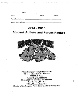 Student Athlete and Parent Packet