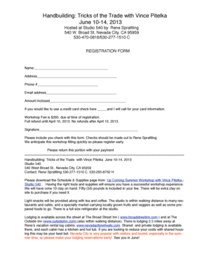 Simple artist performance contract pdf - V.pitelka reg. form 2013 - Studio 540 - studio540