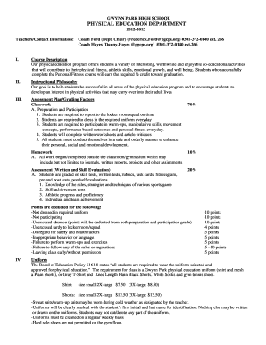 Format of love letter - PHYSICAL EDUCATION DEPARTMENT - www1 pgcps