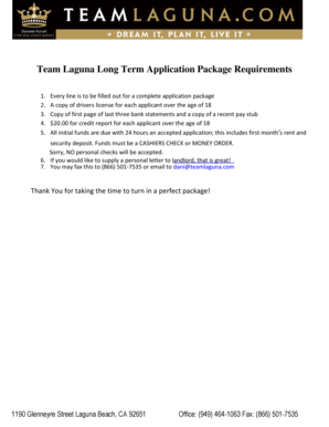 California Residential Rental Application