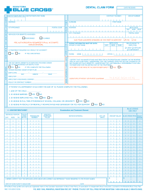 Dental Claim Form