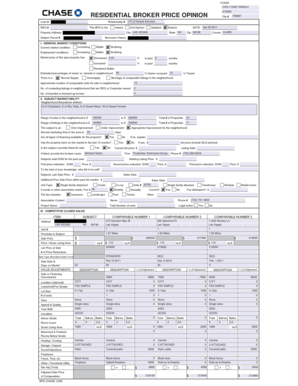 Residential Broker Price Opinion Form