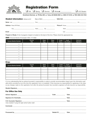 Student Registration Form
