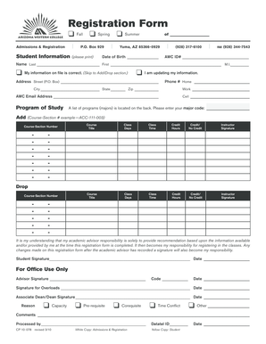 Student Registration Form