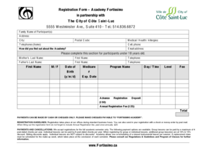 To download our REGISTRATION FORM in pdf - Music Academy ...