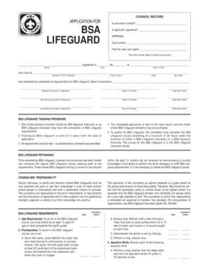 BSA Lifeguard Training Application