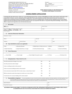 Michigan Zoning Permit Application