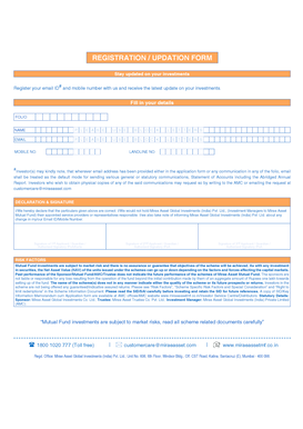 Mirae Asset Mutual Fund Registration Form