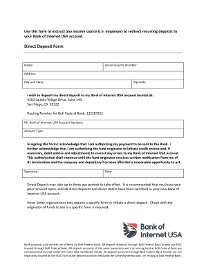 Bank of Internet USA Switch Kit