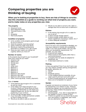 Property Buying Checklist