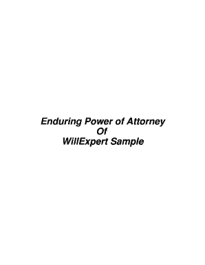 Enduring Power of Attorney Alberta