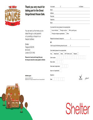 Shelter Donation Form