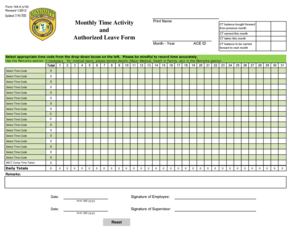 Authorized Leave Form