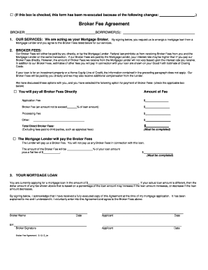 Broker Fee Agreement