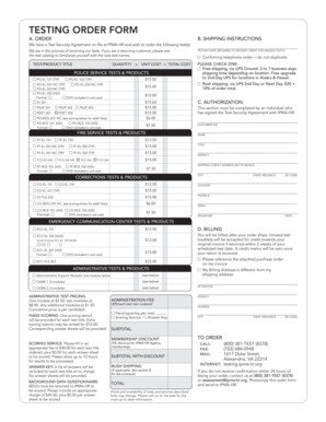 IPMA-HR Test Order Form