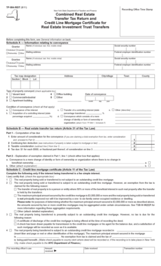New York State Real Estate Transfer Tax Return for REITs