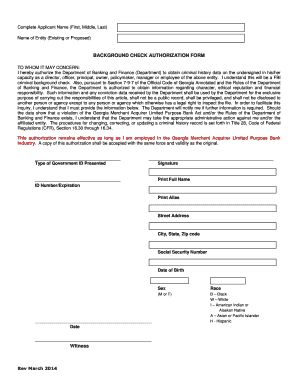 BACKGROUND CHECK AUTHORIZATION FORM Witness - dbf georgia