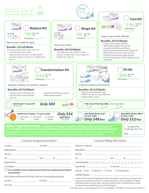 ViSalus Independent Promoter Application Form