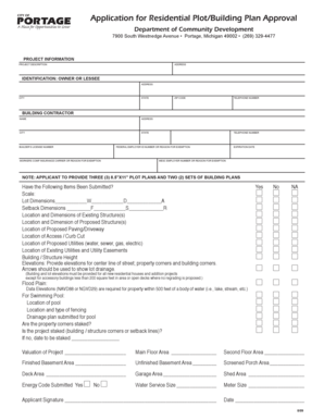 Residential Plot Building Plan Approval Application