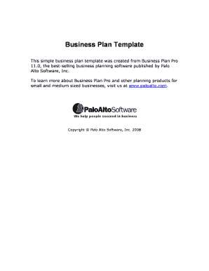 Small business printable business plan template - Business Plan Template - IBRC