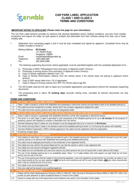 Car Park Label Application