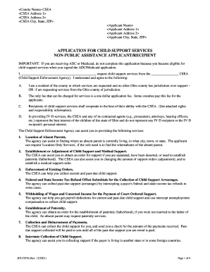 IV-D Application for Child Support Services - Mahoning County ...