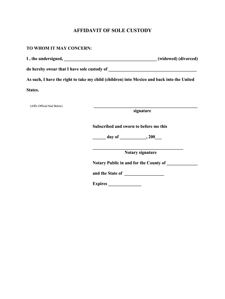 How To Apply For Sole Custody Partskill30