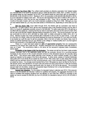 Estate Tax Form 706