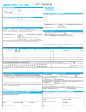 Member Dental Claim Form