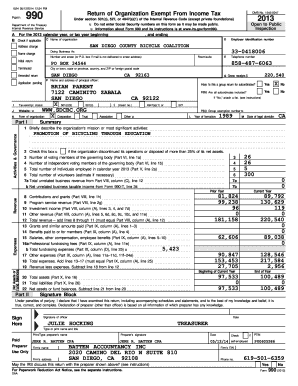 IRS Form 990 2013