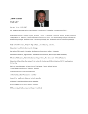 Alabama State Board of Education Economic Interest Form