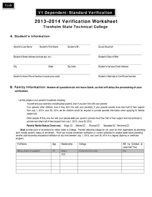 V1-D Verification Worksheet