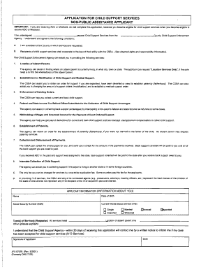 Child Support Services Application