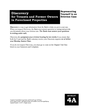 Defendant's Request for Discovery in Eviction Case