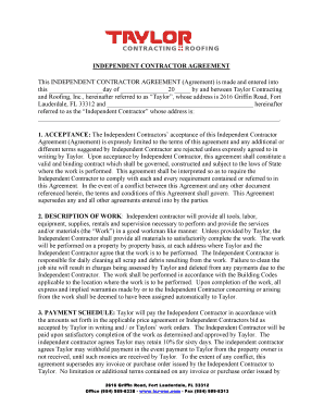 Independent Contractor Agreement