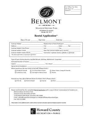 howard county rental license