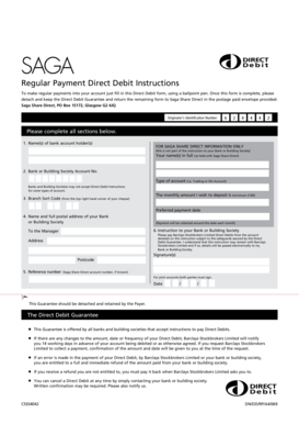 Direct Debit Instruction Form