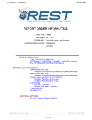 How break even point is determined - Download Sample REST Report - Certified Forensic Loan Auditors ...