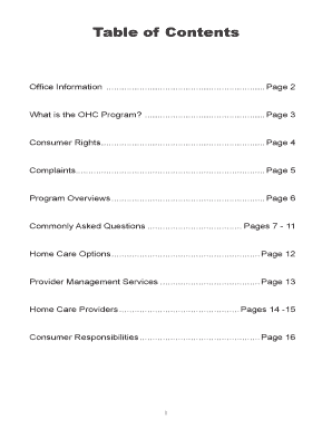Ohio Home Care Program Guide