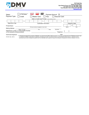 Nevada DMV Payment Form