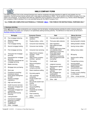 NMLS Company Form