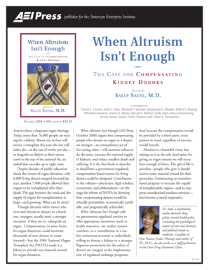 When Altruism Isn’t Enough: Compensating Kidney Donors