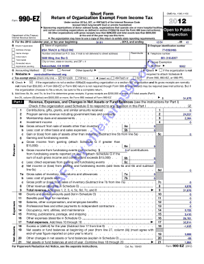 Form 990-EZ 2012