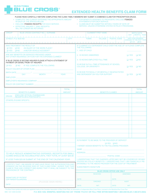 Extended Health Benefits Claim Form