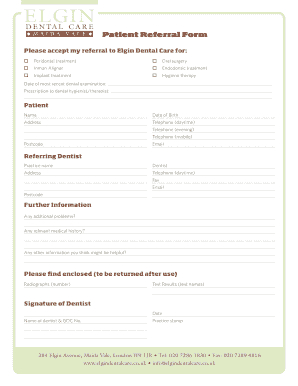 Patient Referral Form