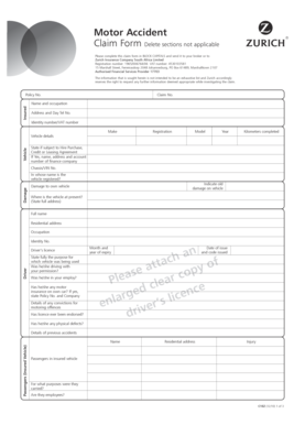 Motor Accident Claim Form