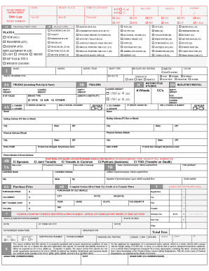 Vermont Vehicle Registration Application