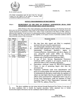 signed bio data form