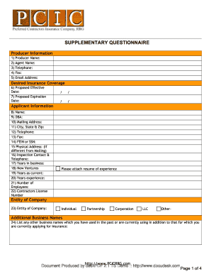 Insurance Application Form